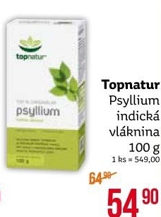 Doplněk stravy na podporu funkce střev Psyllium Topnatur