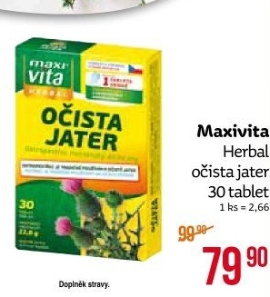 Doplněk stravy očista jater Herbal MaxiVita