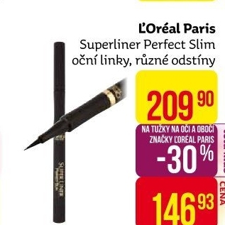 Oční linky ve fixu Super Liner Perfect Slim L'