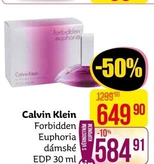 Parfémovaná voda dámská Euphoria Forbidden Calvin Klein