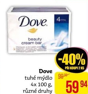 Tuhé mýdlo krémovéDove