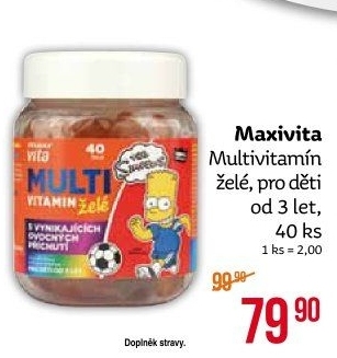 Vitamíny pro děti Multi želé MaxiVita