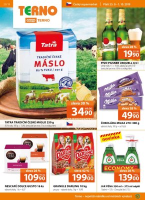 akční leták COOP 25.9.2019-1.10.2019