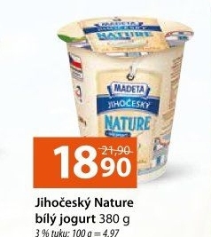 Bílý jogurt Nature jihočeský Madeta