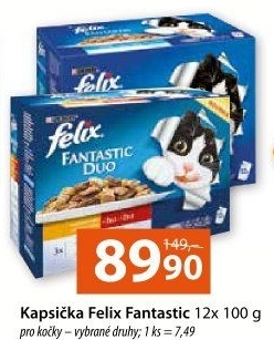 Kapsičky pro kočky Fantastic Felix Purina