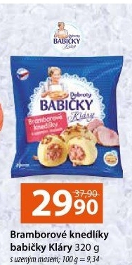 Knedlíky bramborové s uzeným masem mražené Dobroty babičky Kláry