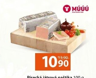 Paštika játrová písecká Maso uzeniny Písek