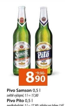 Pivo světlé výčepní 10° Samson