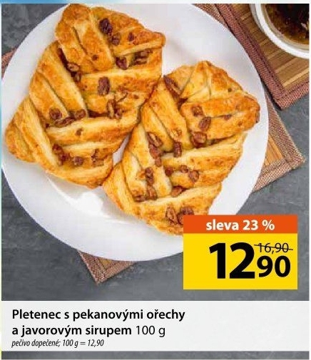 Pletenec s pekanovými ořechy