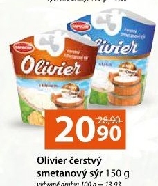 Sýr čerstvý smetanový ochucený Olivier Kapucín