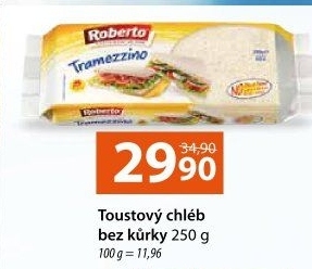 Toustový chléb bez kůrky Roberto