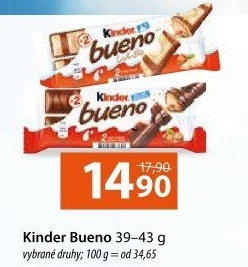 Tyčinka Bueno Kinder