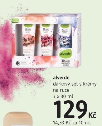 Dárková kazeta krémů na ruce Alverde