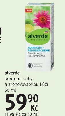 Krémna nohy na zrohovatělou kůži bio Alverde