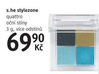 Oční stíny Quattro stylezone s.he