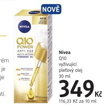 Olej pleťový vyživující Q10 Nivea