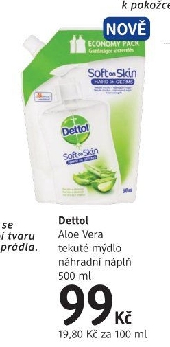 Tekuté mýdlo antibakteriální Dettol - náhradní náplň