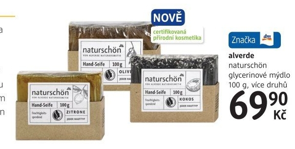 Tuhé mýdlo Naturschön Alverde