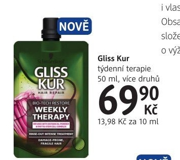 Vlasová terapie Gliss Kur Schwarzkopf