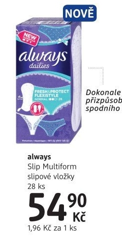 Vložky dámské slipové Dailies Always