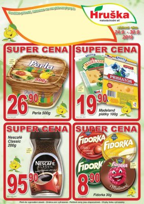 akční leták Hruška 24.9.2019-30.9.2019