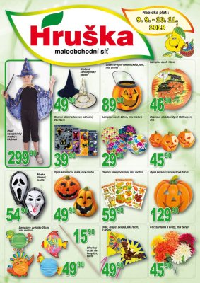 akční leták Hruška 9.9.2019-10.11.2019