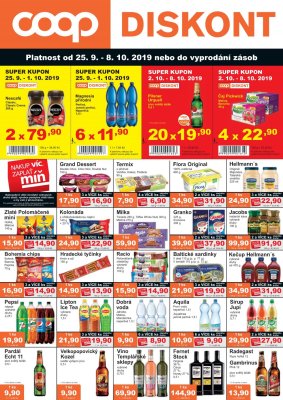akční leták COOP 25.9.2019-8.10.2019