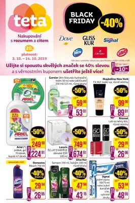 akční leták Teta drogerie 3.10.2019-14.10.2019