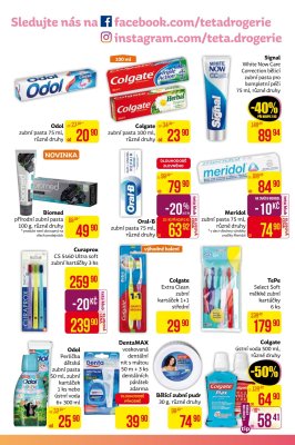 akční leták Teta drogerie 3.10.2019-14.10.2019