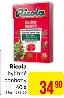 Bylinné bonbony Ricola