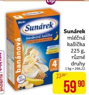 Kaše mléčná Sunárek
