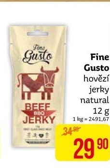 Maso sušené Jerky Fine Gusto