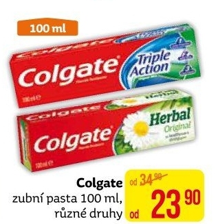 Pasty na zuby Colgate