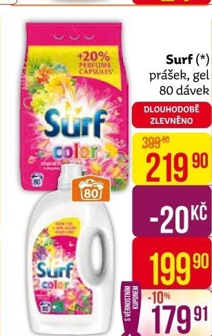 Prací prášek Surf
