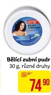 Pudr bělící na zuby EVA