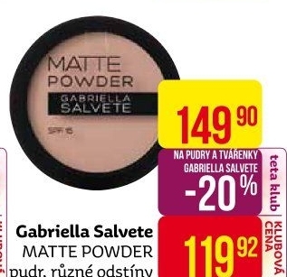 Pudr Matte Powder Gabriella Salvete