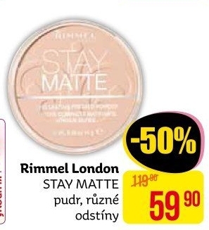 Pudr Stay Matte Rimmel
