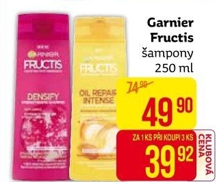 Šampon Fructis Garnier