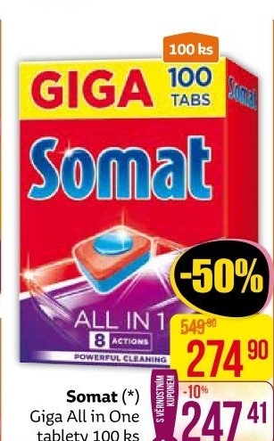 Tablety do myčky All in 1 Somat