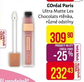 Tekutá rtěnka matná Ultra Matte Les Chocolats L'