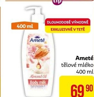 Tělové mléko Ameté