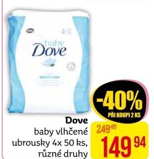 Vlhčené ubrousky dětské Baby Dove