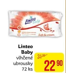 Vlhčené ubrousky dětské Linteo Baby