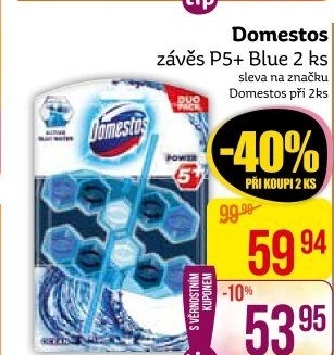 WC blok tuhý Power 5+ Domestos