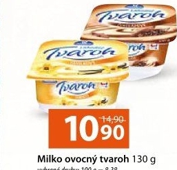 Dezert tvarohový ochucený Milko