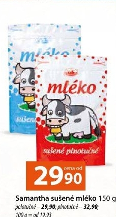 Mléko sušené Samantha