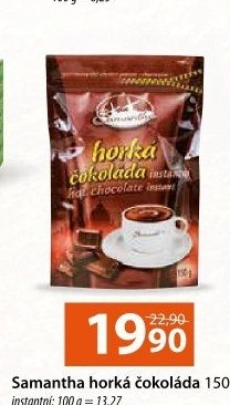 Nápoj instantní horká čokoláda Samantha