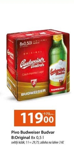 Pivo světlý ležák B: Original Budweiser Budvar
