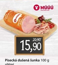 Šunka dušená písecká výběrová Maso uzeniny Písek