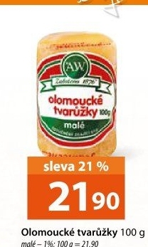 Sýr tvarůžky olomoucké A.W.
